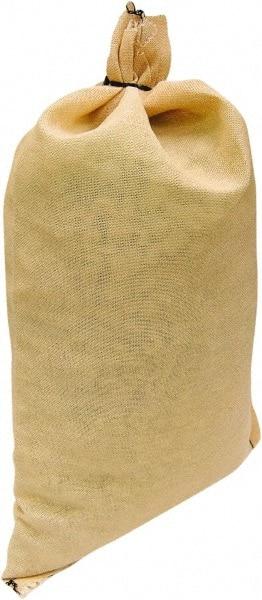 Made in USA - 14" Long x 26" High Sand Bag - Desert Tan Acrylic, For Spill Containment - Top Tool & Supply