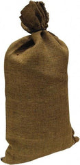 Made in USA - 14" Long x 26" High Sand Bag - Olive Green Burlap, For Spill Containment - Top Tool & Supply