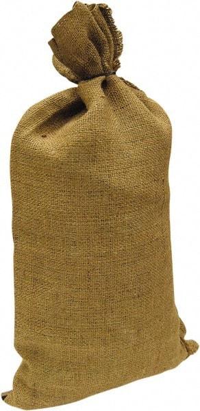 Made in USA - 14" Long x 26" High Sand Bag - Desert Tan Burlap, For Spill Containment - Top Tool & Supply