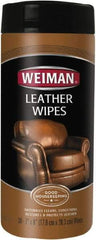 Weiman - Wipes Leather Cleaner - Unscented, Canister Container - Top Tool & Supply