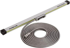 Mitutoyo - 300mm Max Measuring Range, 5 µm Resolution, 486mm Scale Length, Glass DRO Linear Scale - 5+5L0/1,000 µm Accuracy, IP53, 5' Cable Length, 0 to 45°C, Series AT-216-T - Top Tool & Supply