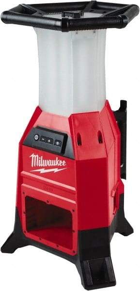 Milwaukee Tool - 18 Volts, 9000 Lumens, Cordless Work Light - Red/Black, 15 hr Run Time - Top Tool & Supply