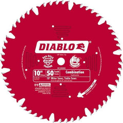 Freud - 10" Blade Diam, 50 Teeth, Carbide-Tipped Cold Saw Blade - 1" Arbor Hole Diam, 0.071" Blade Thickness - Top Tool & Supply