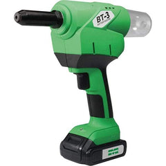 Marson - 3/16 to 1/4" Closed End Rivet Capacity , 4,600 Lb Pull Force Cordless Electric Riveter - 1.18" Stroke Length, 20 VDC, Mandrel Collection, Battery Included - Top Tool & Supply