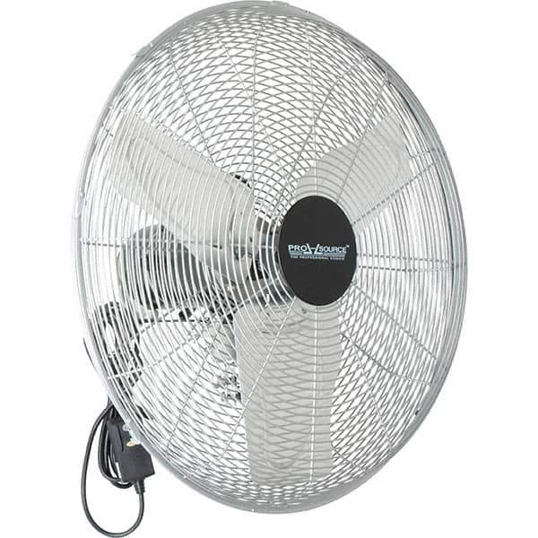 PRO-SOURCE - 24" Blade, 1/4 hp, 5,200, 6,000 & 7,700 CFM, Oscillating Industrial Circulation Fan - Back-Mounted, 120 VAC Volts, 1.60-1.90 Amps, 3 Speed - Top Tool & Supply