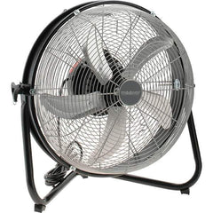 PRO-SOURCE - 18" Blade, 5/64 hp, 1,550, 2,000 & 2,680 CFM, Oscillating Industrial Circulation Fan - Floor Stand, 120 Volts, 3 Speed - Top Tool & Supply