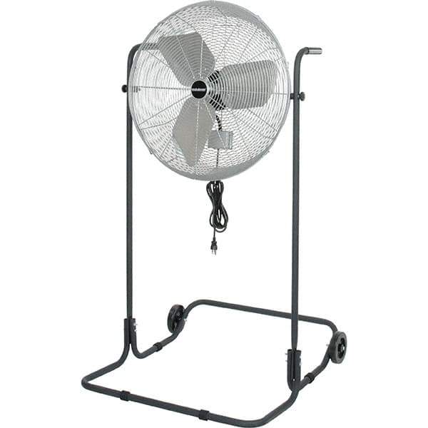 PRO-SOURCE - 24" Blade, 1/8 hp, 2,220 CFM, High Floor Stand Industrial Circulation Fan - Floor Stand, 115 Volts, 2.4 Amps, 3 Speed - Top Tool & Supply