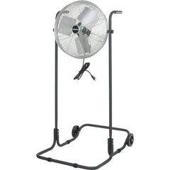 PRO-SOURCE - 18" Blade, 1/8 hp, 5,750 CFM, High Floor Stand Industrial Circulation Fan - Floor Stand, 2.2 Amps, 3 Speed - Top Tool & Supply