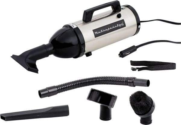 MetroVac - Hand Vacuum Cleaner - 12 Volts, 0.5 hp, 12 Amps, 3 Lb, Accessories Included - Top Tool & Supply