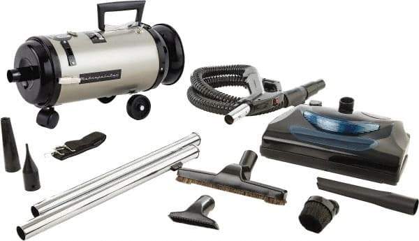 MetroVac - Canister Vacuum Cleaner - 120 Volts, 4 hp, 11.25 Amps, 12.5 Lb, Accessories Included - Top Tool & Supply