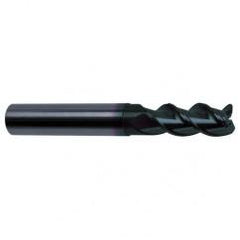 1/4" Dia. - 3" OAL - 45° Helix Super-A Carbide End Mill - 3 FL - Top Tool & Supply