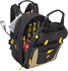 CLC - 36 Pocket Black & Khaki Polyester Backpack Tool Bag - 13" Wide x 10-1/4" Deep x 17" High - Top Tool & Supply