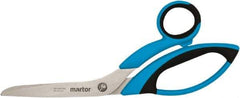 Martor USA - 3-7/50" LOC, 8-1/2" OAL Stainless Steel Blunt-Point Scissors - Ambidextrous, Fiberglass Offset Handle, For Fabrics, Paper, Heavy Weight Paper - Top Tool & Supply