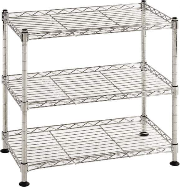 Sandusky Lee - 3 Shelf Wire Shelving Unit - 18" Wide x 10" Deep x 18" High, - Top Tool & Supply