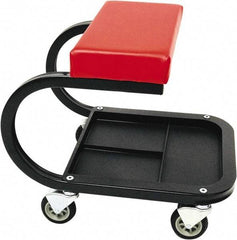 Whiteside - 440 Lb Capacity, 4 Wheel Creeper Seat with Tray - Steel, 15-1/2" Long x 19" High x 14" Wide - Top Tool & Supply