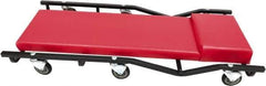 Whiteside - 660 Lb Capacity, 6 Wheel Creeper with Fixed Headrest - Steel, 40" Long x 5-1/8" High x 17" Wide - Top Tool & Supply