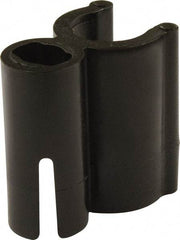 Mag-Mate - 3/8 Hose OD, Tube Support Clip Strip - Black, 1 Slot, 1-1/2" OAL, Use with 3/8" Hose - Top Tool & Supply