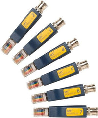 Fluke Networks - Blue Electrical Test Equipment Identifier Kit - Use with Microscanners2 Cable Testers - Top Tool & Supply