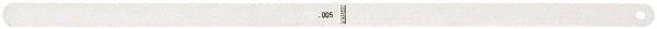 Starrett - Feeler Gages   Thickness (Decimal Inch): 0.0050    Leaf Length (Inch): 12 - Top Tool & Supply