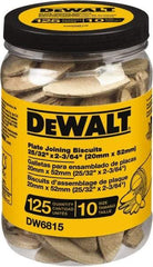 DeWALT - Size 10 Biscuits - 125 Pieces, Tube - Top Tool & Supply