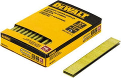 DeWALT - 3/4" Long x 1/4" Wide, 18 Gauge Crowned Construction Staple - Steel, Copper Finish, Chisel Point - Top Tool & Supply