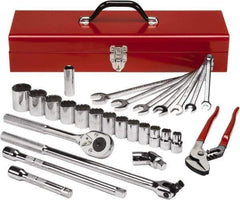 Proto - 27 Piece 3/4 & 1" Drive Master Tool Set - Comes in Tool Box - Top Tool & Supply