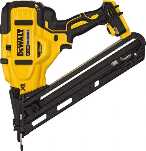 DeWALT - Cordless Finish Nailer - 15 Gauge Nail Diam, 1-1/4 to 2-1/2" Long Nail, Lithium-Ion Batteries Not Included - Top Tool & Supply