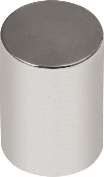 Mag-Mate - 1/4" Diam x 1/2" High Neodymium Rare Earth Magnet - 3.87 Lb Max Capacity, 180°F Max, Nickel Plated - Top Tool & Supply