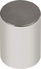 Mag-Mate - 1/4" Diam x 1/2" High Neodymium Rare Earth Magnet - 3.87 Lb Max Capacity, 180°F Max, Nickel Plated - Top Tool & Supply