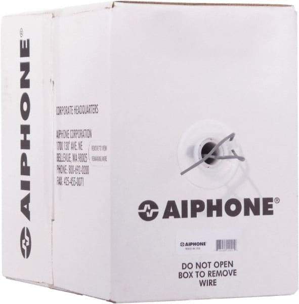 Aiphone - 22 AWG, 2 Wire, 1,000' OAL Shielded Automation & Communication Cable - PVC Insulation, 0.0253" OD - Top Tool & Supply