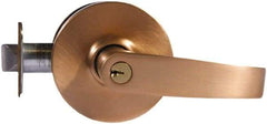 Sargent - Entry Lever Lockset - 2-3/4" Back Set, Steel, Satin Bronze Finish - Top Tool & Supply