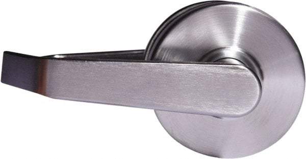 Arrow Lock - Entry Lever Lockset - 2-3/4" Back Set, Steel, Brushed Chrome Finish - Top Tool & Supply