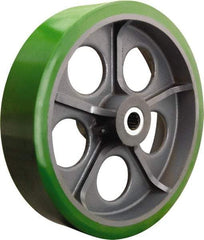 Hamilton - 20 Inch Diameter x 5 Inch Wide, Polyurethane on Cast Iron Caster Wheel - 9,000 Lb. Capacity, 5-1/4 Inch Hub Length, 1-1/2 Inch Axle Diameter, Tapered Roller Bearing - Top Tool & Supply