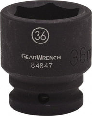 GearWrench - 3/4" Drive 17mm Standard Impact Socket - 6 Points, 2" OAL - Top Tool & Supply