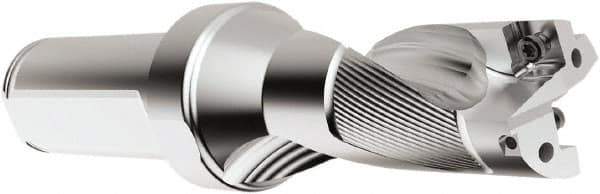 Seco - 2" Max Drill Depth, 2xD, 1" Diam, Indexable Insert Drill - 2 Inserts, 1-1/4" Shank Diam, Straight Shank - Top Tool & Supply