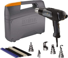 Steinel - 120 to 1,100°F Heat Setting, 4 to 13 CFM Air Flow, Heat Gun Kit - 120 Volts, 13.2 Amps, 1,500 Watts, 6' Cord Length - Top Tool & Supply