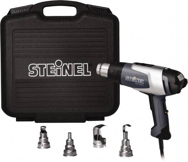 Steinel - 120 to 1,200°F Heat Setting, 4 to 13 CFM Air Flow, Heat Gun Kit - 120 Volts, 13.5 Amps, 1,600 Watts, 6' Cord Length - Top Tool & Supply