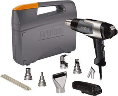 Steinel - 120 to 1,150°F Heat Setting, 4 to 13 CFM Air Flow, Heat Gun Kit - 120 Volts, 13.3 Amps, 1,600 Watts, 6' Cord Length - Top Tool & Supply