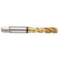 7/16-14 2B 2-Flute Cobalt Black Ring Semi-Bottoming 45 degree Spiral Flute Tap-TiN - Top Tool & Supply