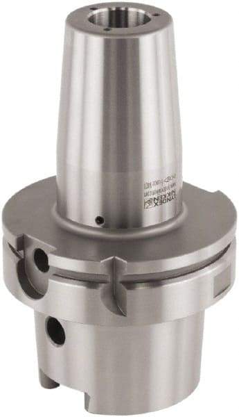 Lyndex - 1.2598" Hole Diam, HSK100A Taper Shank Shrink Fit Tool Holder & Adapter - 4.7244" Projection, 1.7323" Nose Diam, Through Coolant - Exact Industrial Supply