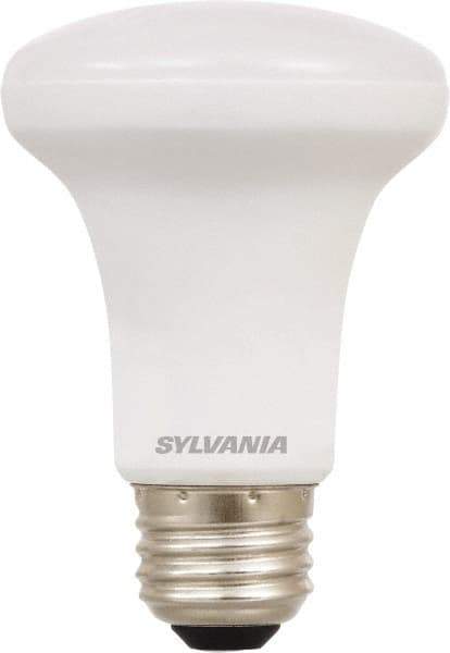 SYLVANIA - 5 Watt LED Flood/Spot Medium Screw Lamp - 2,700°K Color Temp, 350 Lumens, Dimmable, Shatter Resistant, R20, 11,000 hr Avg Life - Top Tool & Supply