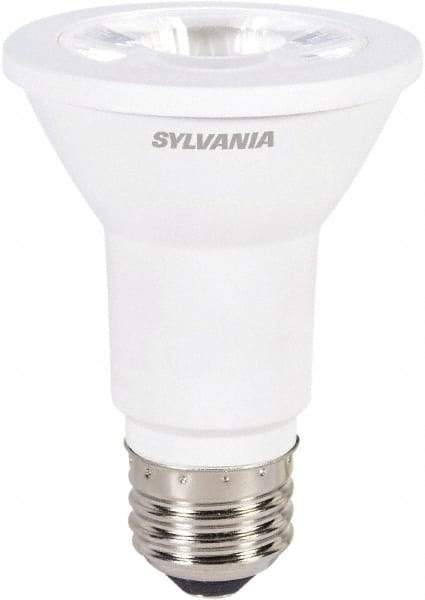 SYLVANIA - 6 Watt LED Flood/Spot Medium Screw Lamp - 3,000°K Color Temp, 425 Lumens, Shatter Resistant, PAR20, 25,000 hr Avg Life - Top Tool & Supply