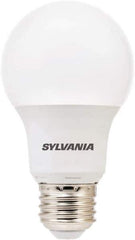 SYLVANIA - 6 Watt LED Residential/Office Medium Screw Lamp - 2,700°K Color Temp, 450 Lumens, Shatter Resistant, A19, 11,000 hr Avg Life - Top Tool & Supply