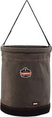 Ergodyne - 1 Pocket Gray Canvas Tool Bucket - 16" Wide x 16" Deep x 20" High - Top Tool & Supply