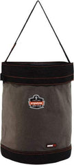 Ergodyne - 1 Pocket Gray & Black Canvas Tool Bucket - 16" Wide x 16" Deep x 20" High - Top Tool & Supply