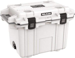 Pelican Products, Inc. - 50 Qt Cooler - Polypropylene, White/Gray - Top Tool & Supply