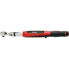 GearWrench - 1/2" Drive Electronic Torque Wrench - 34 N/m to 340 N/m Torque, 25" OAL, 0.1 N/m Graduation, Angle Head - Top Tool & Supply