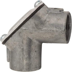 Hubbell-Raco - 1/2" Trade, Die Cast Zinc Threaded Angled Rigid/Intermediate (IMC) Conduit Coupling - Top Tool & Supply