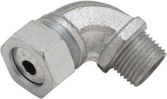 Hubbell-Raco - 1/2" Trade, Malleable Iron Angled Liquidtight Conduit Connector - Top Tool & Supply