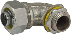 Hubbell-Raco - 1/2" Trade, Steel & Malleable Iron Angled Liquidtight Conduit Connector - Top Tool & Supply